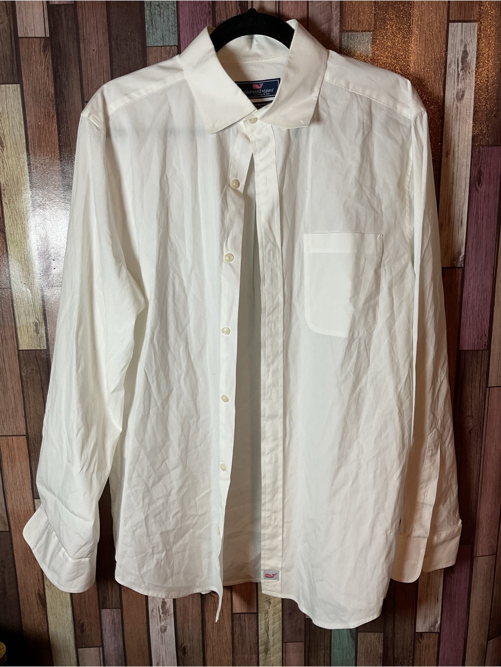 Vineyard Vines White Classic Fit Murray Shirt Long Sleeve Button Down Medium